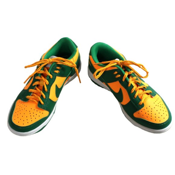 Nike Dunk Low Dark Green Vibrant Laser Orange Color, Size 7 (Men's 5.5) … - Picture 7 of 11
